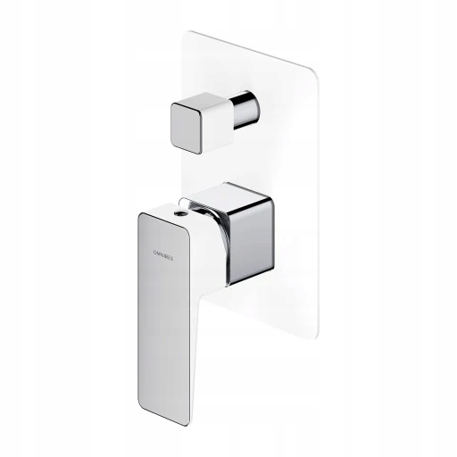 Parma podomietková sprchová a vaňová batéria, chróm/biely lesk