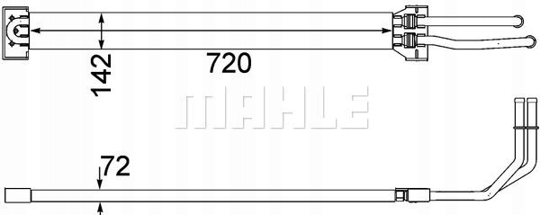 CHLODNICA OLEJU CLC 109 000P MAHLE Car type Passenger cars