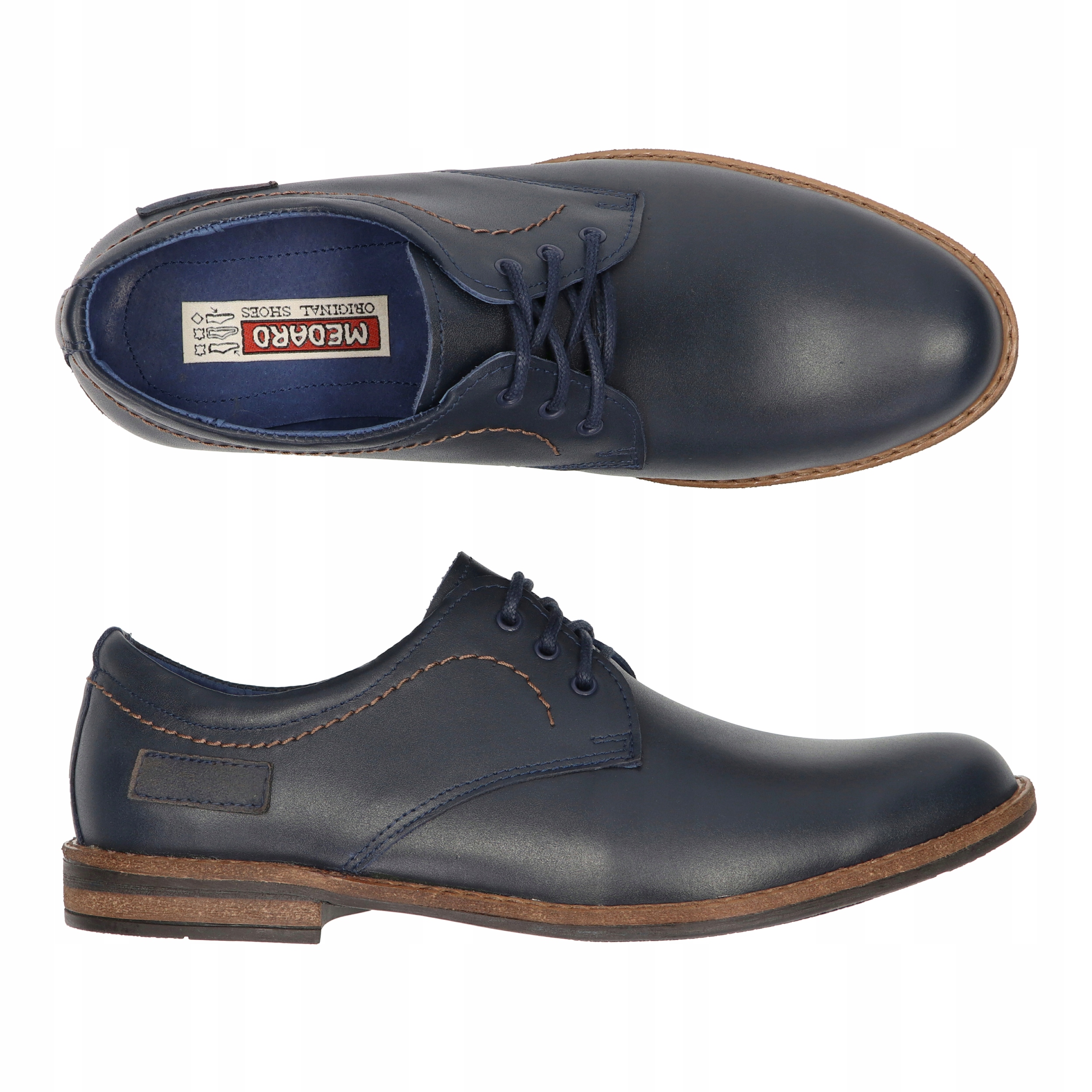 OBUWIE MĘSKIE SKÓRZANE CASUAL MEDARD R42 Rozmiar 42