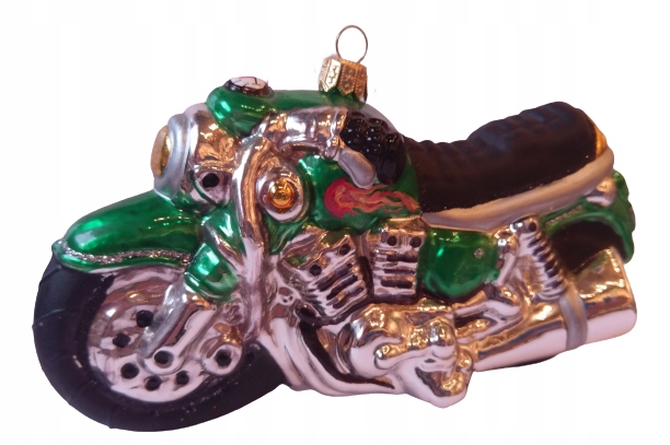 

Bombki Choinkowe Szklane Motor 16x8 cm