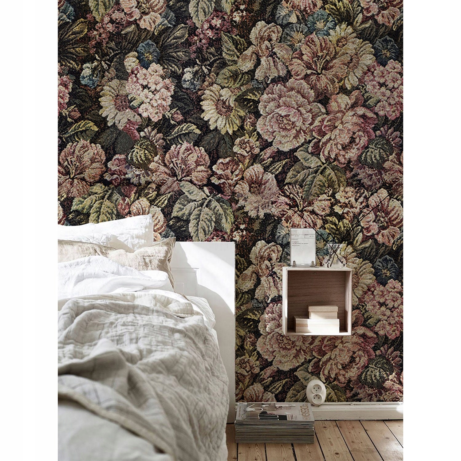 

Tapeta flizelinowa Tkanina vintage kwiaty 250x104
