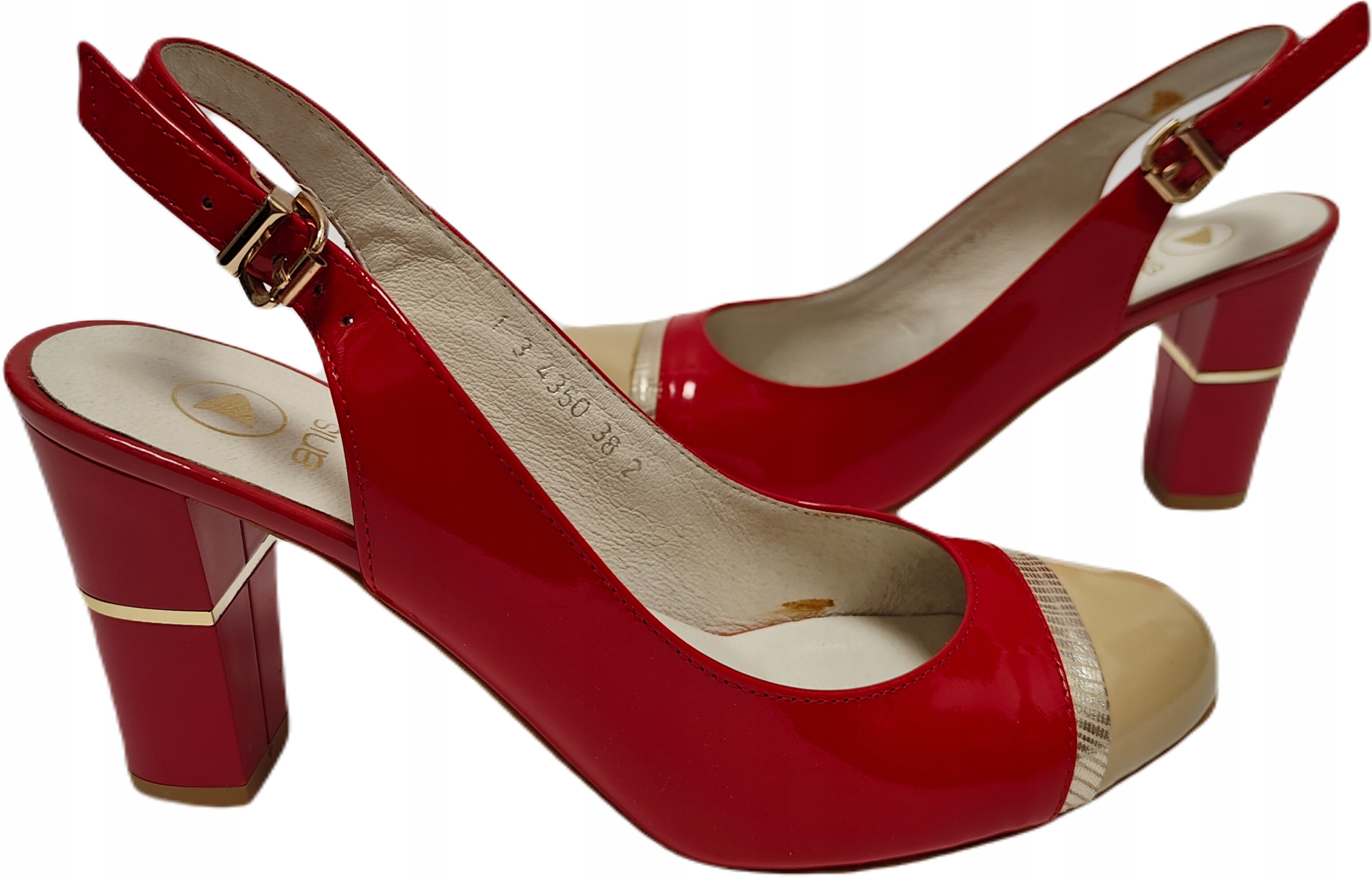 Sandály Obcas kůže Anis 4350 červená r36