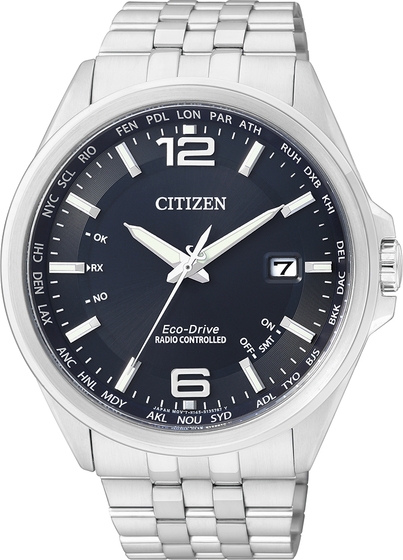 Zegarek męski Citizen CB0010-88L granatowy klasyczny do pływania