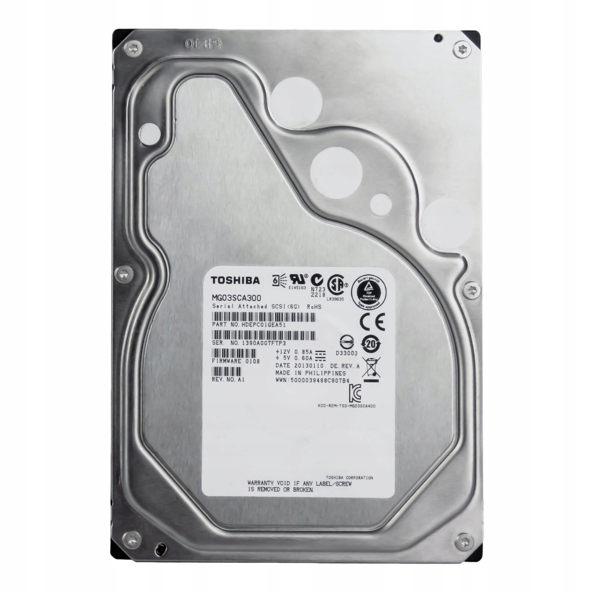 Toshiba 3TB 7.2K 64MB SAS-2 3.5'' MG03SCA300