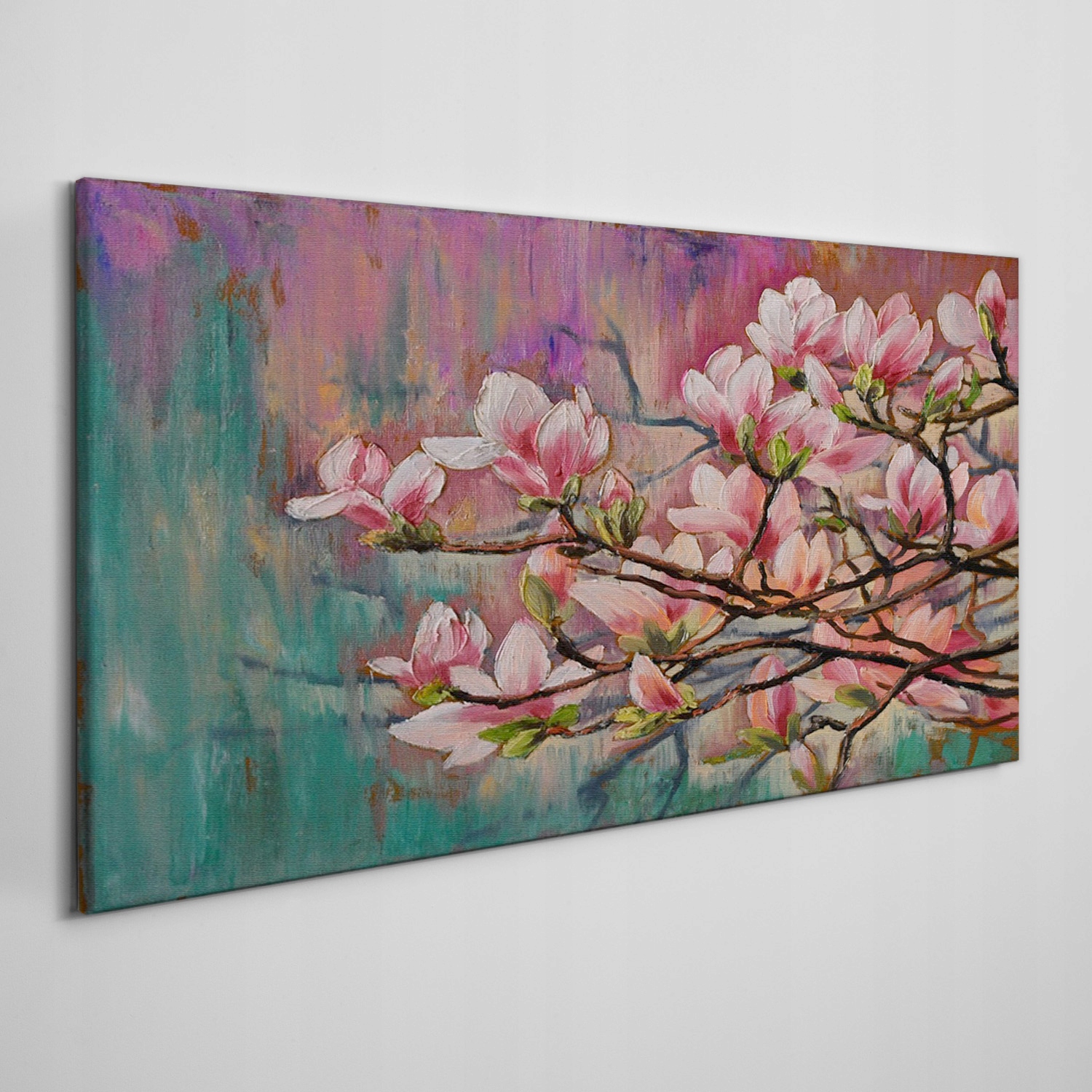

Obraz na płótnie Malarstwo kwiaty gałąź 120x60 cm