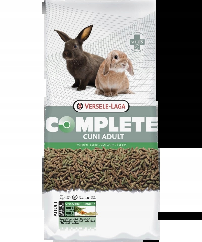 Levně Versele-Laga Cuni Adult Complete 8kg Kompletní krmivo pro dospělé králíky Versele-Laga