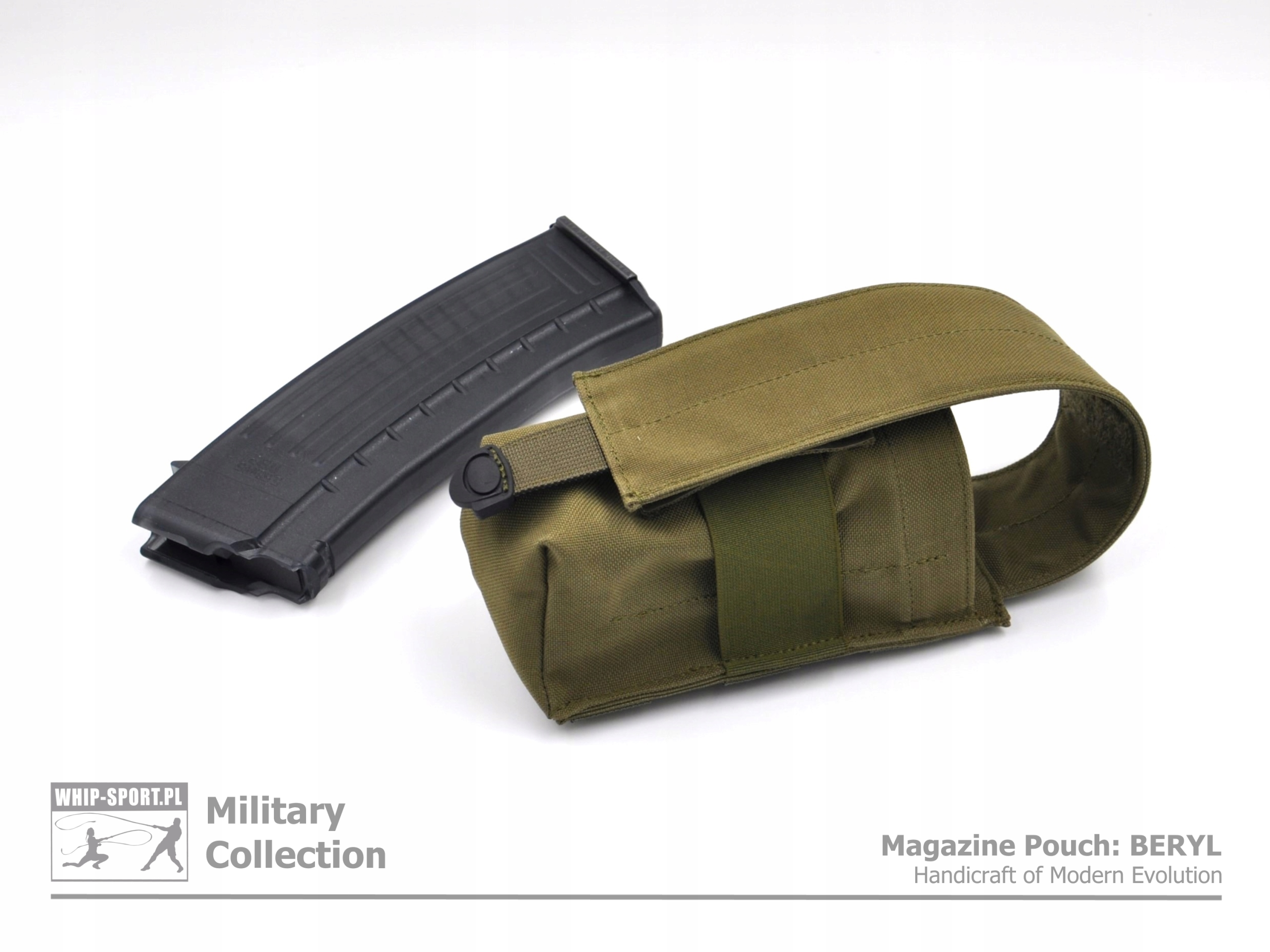 Ładownica na 2 magazynki Beryl 5,56 mm Oliwka