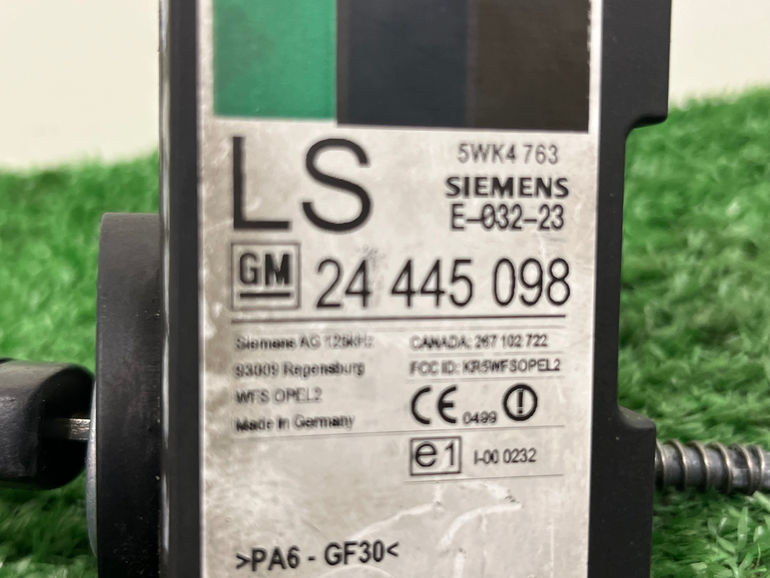 ignition Z KLUCZYKIEM OPEL CORSA C