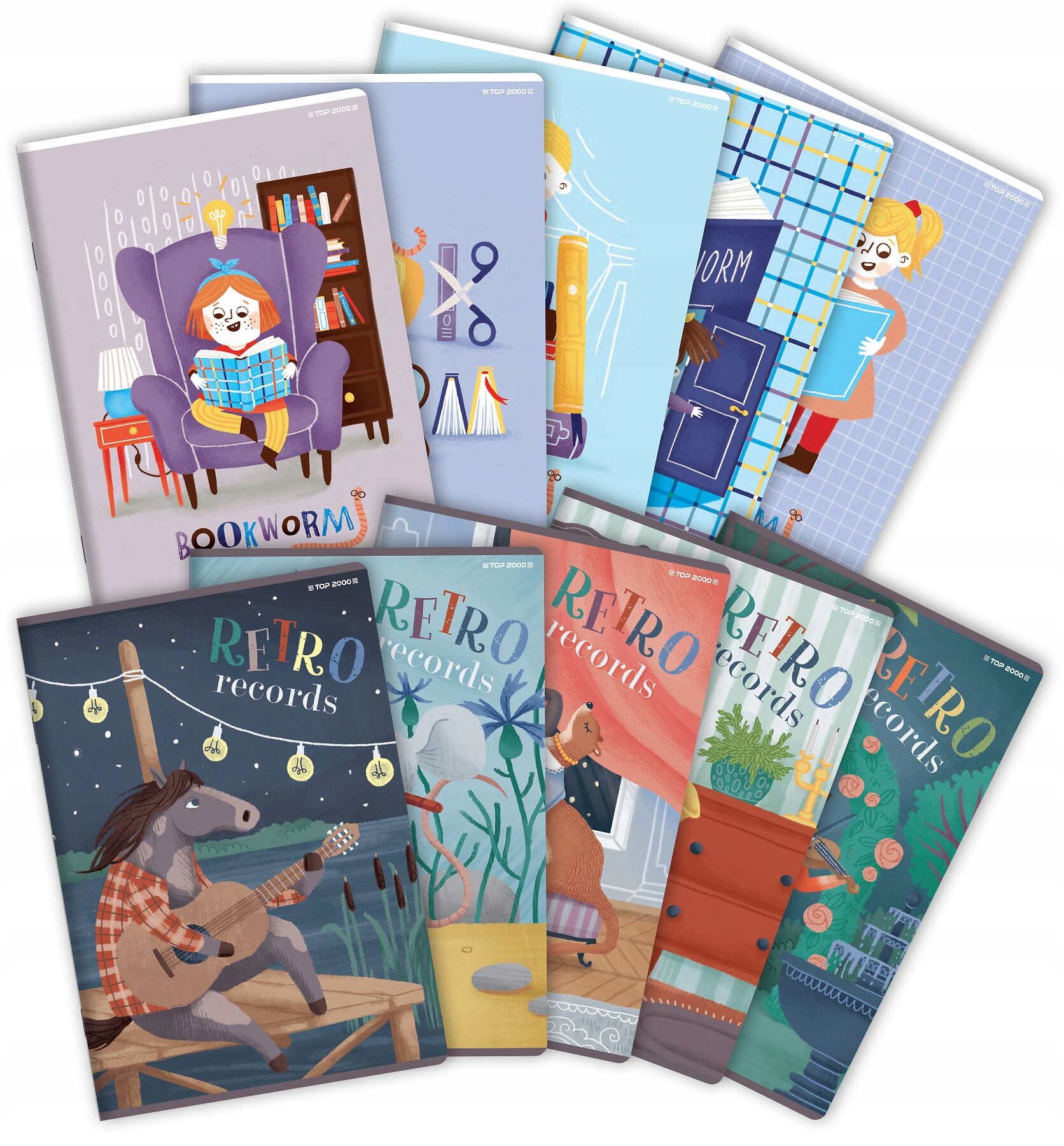 ZESZYT A5 32 K #KRATKA BOOK/RETRO TOP2000 WZ9 Liczba kartek 32 szt.