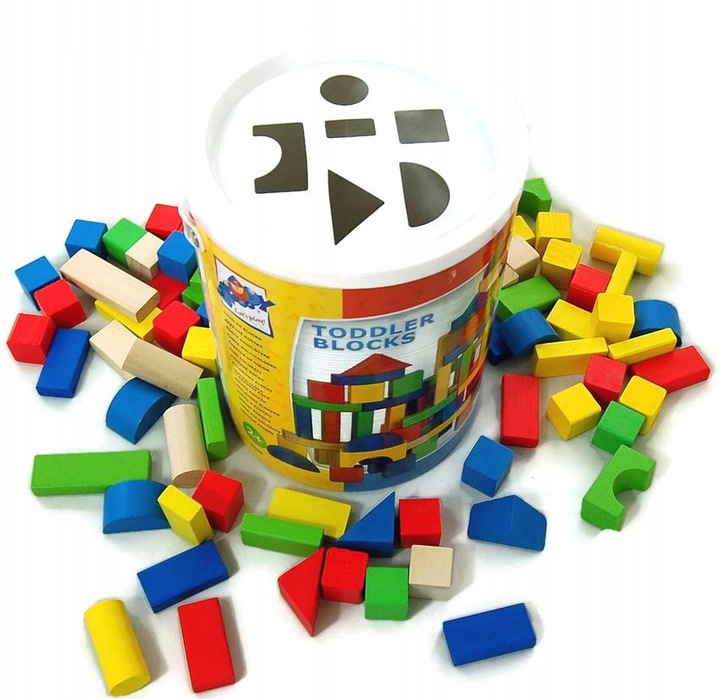 

Klocki Drewniane 100 Szt Sorter Klocki Dla Dzieci