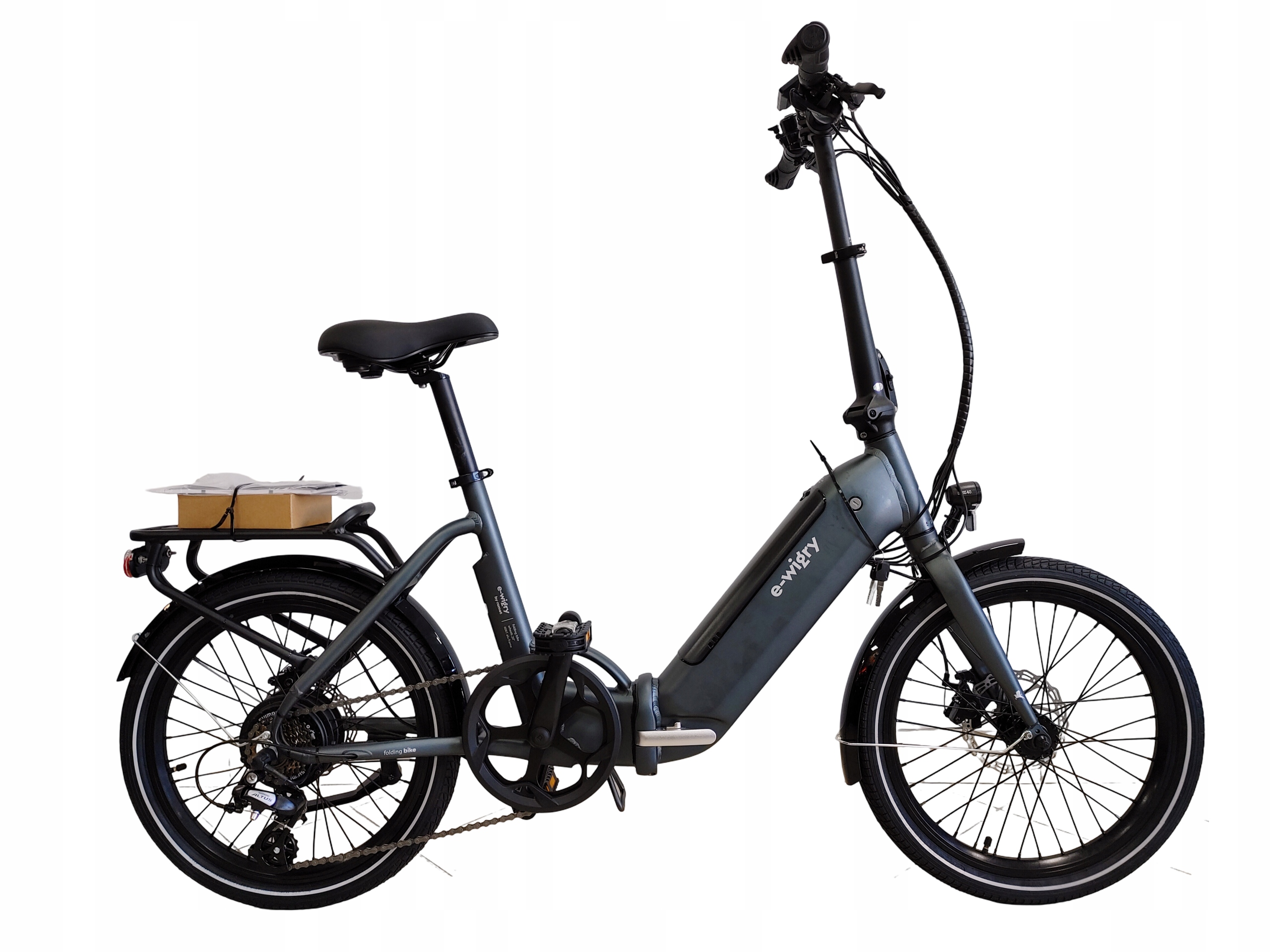 Rower elektryczny Romet E-wigry 1.1 14 cali czarny aluminiowy 7 biegów