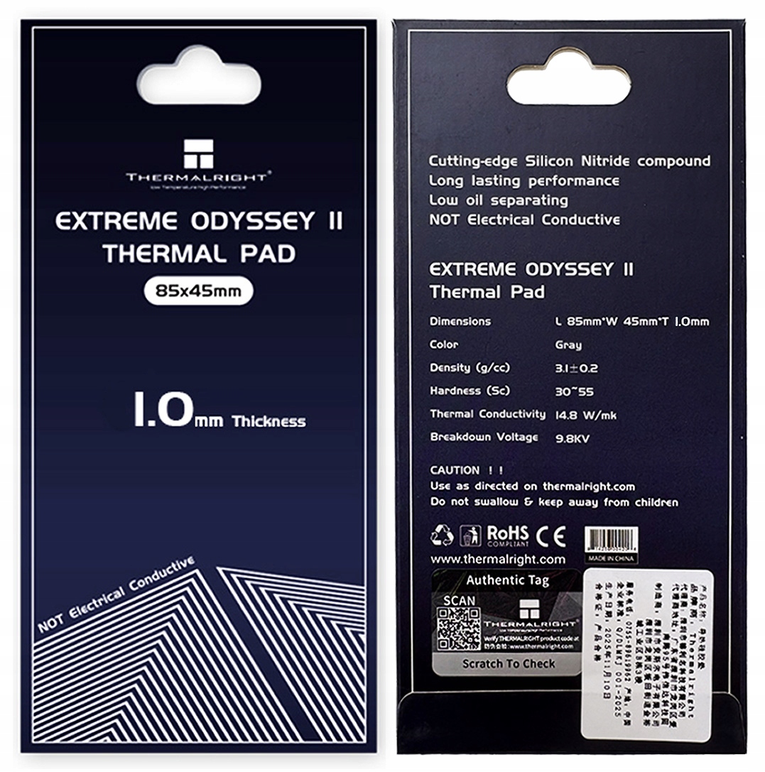 Thermalright Extreme Odyssey II 85x45x1mm Oryginał GPU | CPU | Konsole
