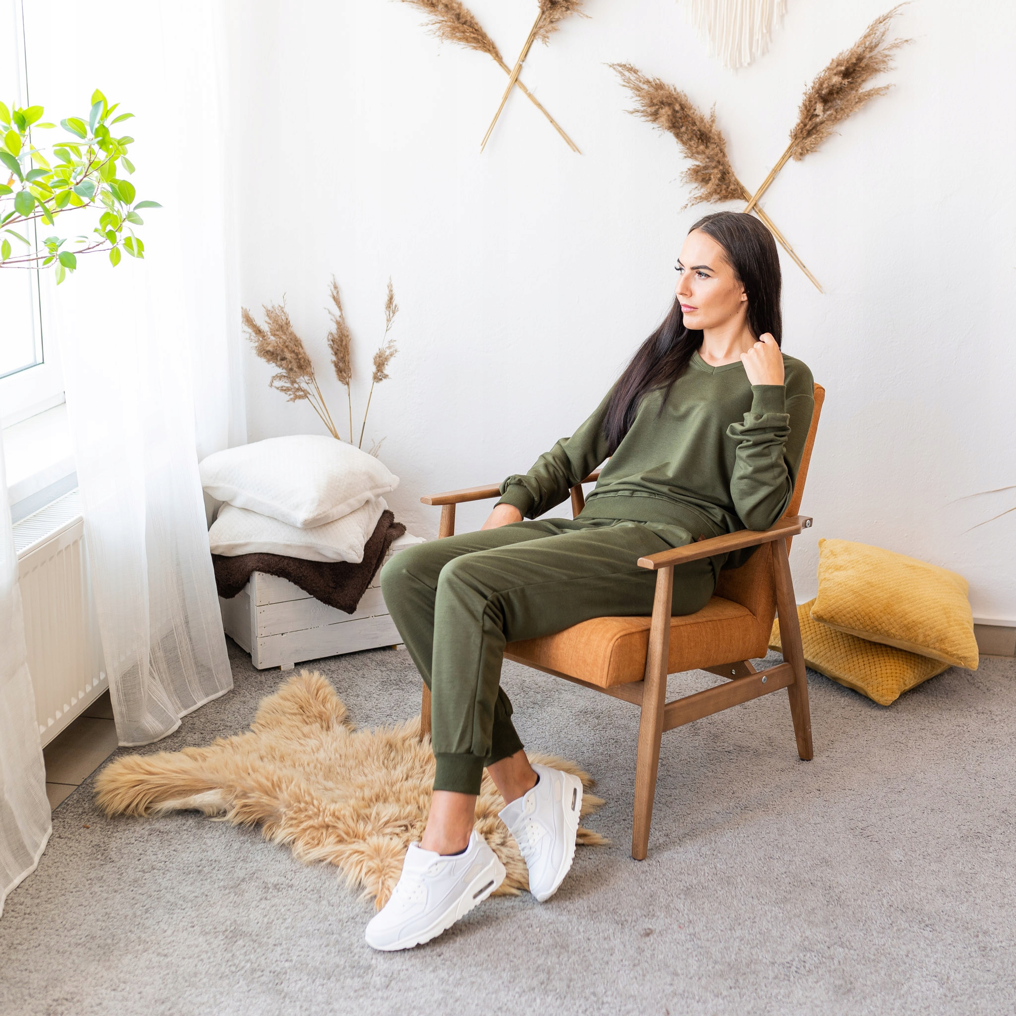 DRES DAMSKI KOMPLET DRESOWY SPODNIE BLUZA S/M Materiał dominujący bawełna