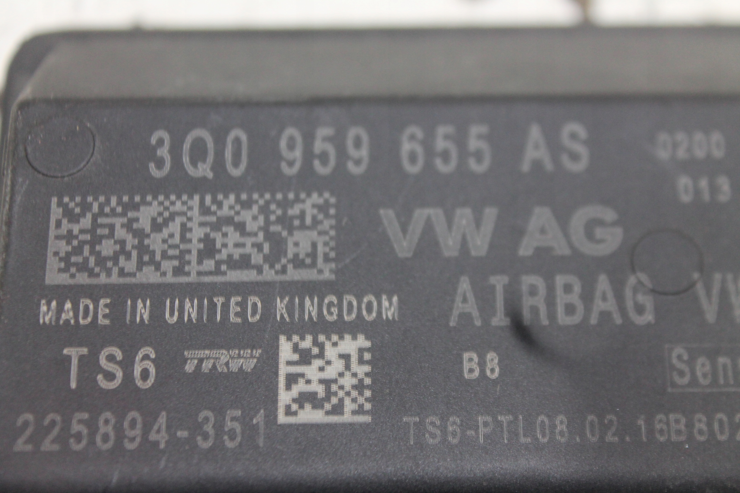 modulo SENSOR airbag 3Q0959655AS SKODA OCTAVIA III 12-18