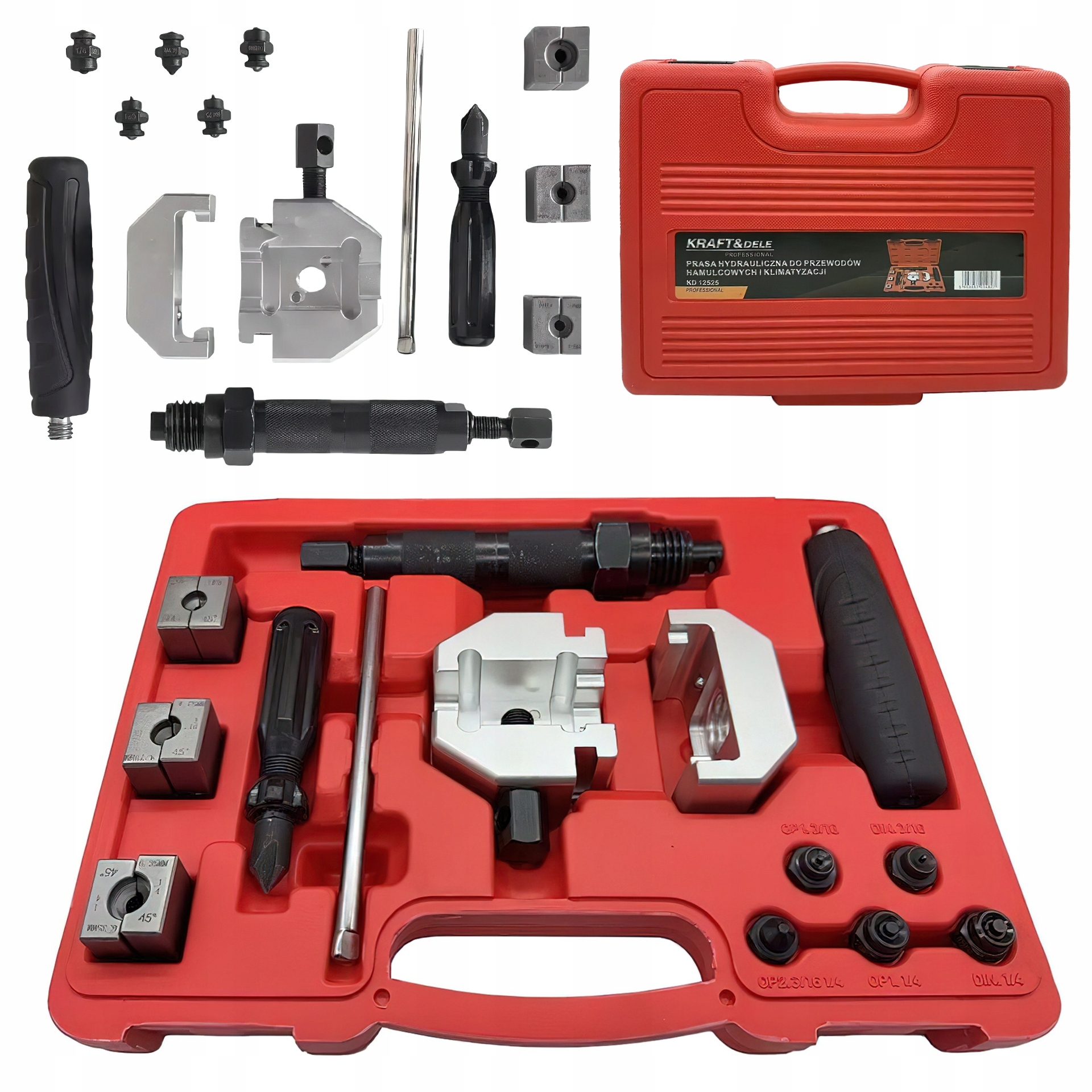 Hydraulický lis na brzdové hadice klimatizácie Kraft&dele