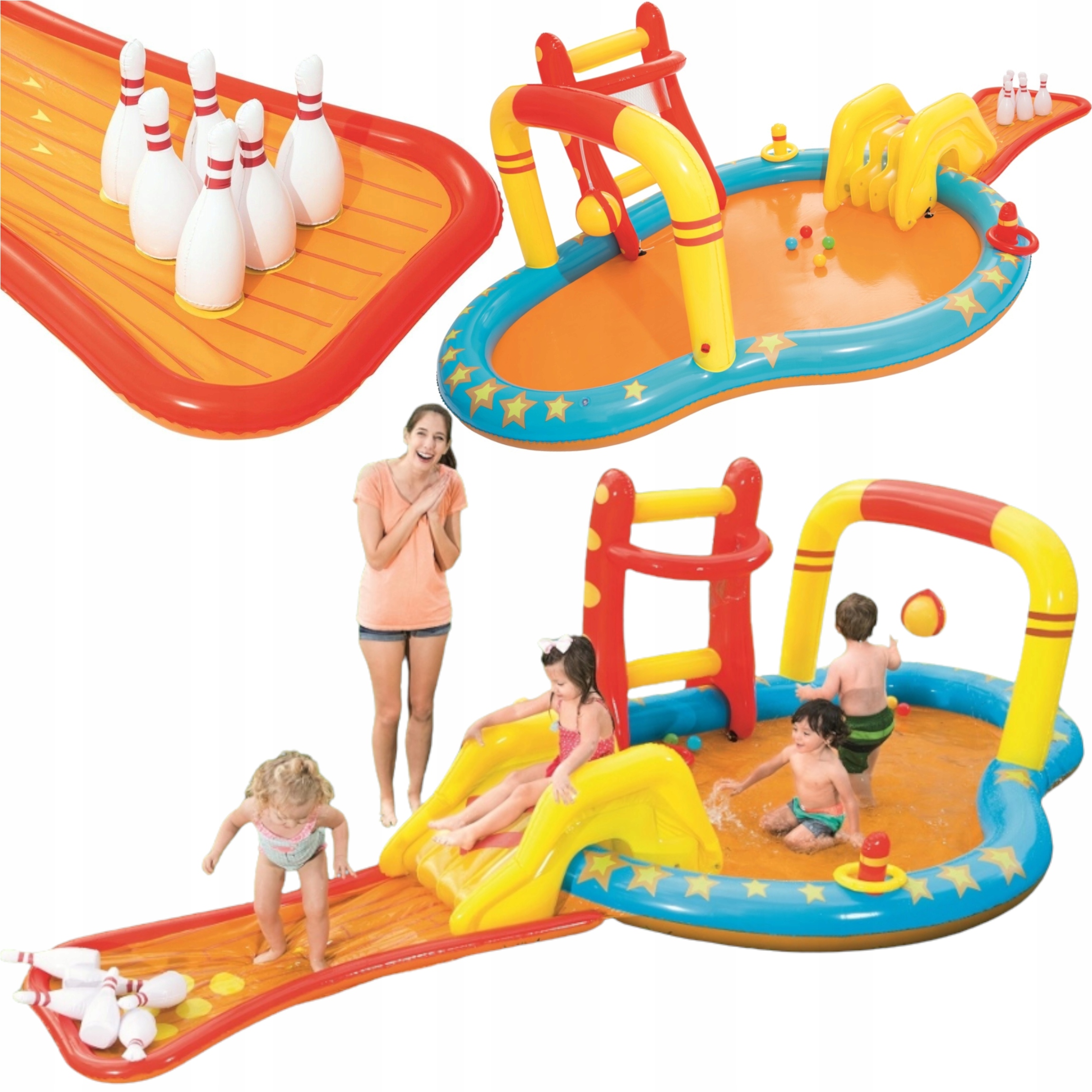 Nafukovacie Detské Bazénové Ihrisko Pre Deti, Záhradný Bazén S Hračkami XXL