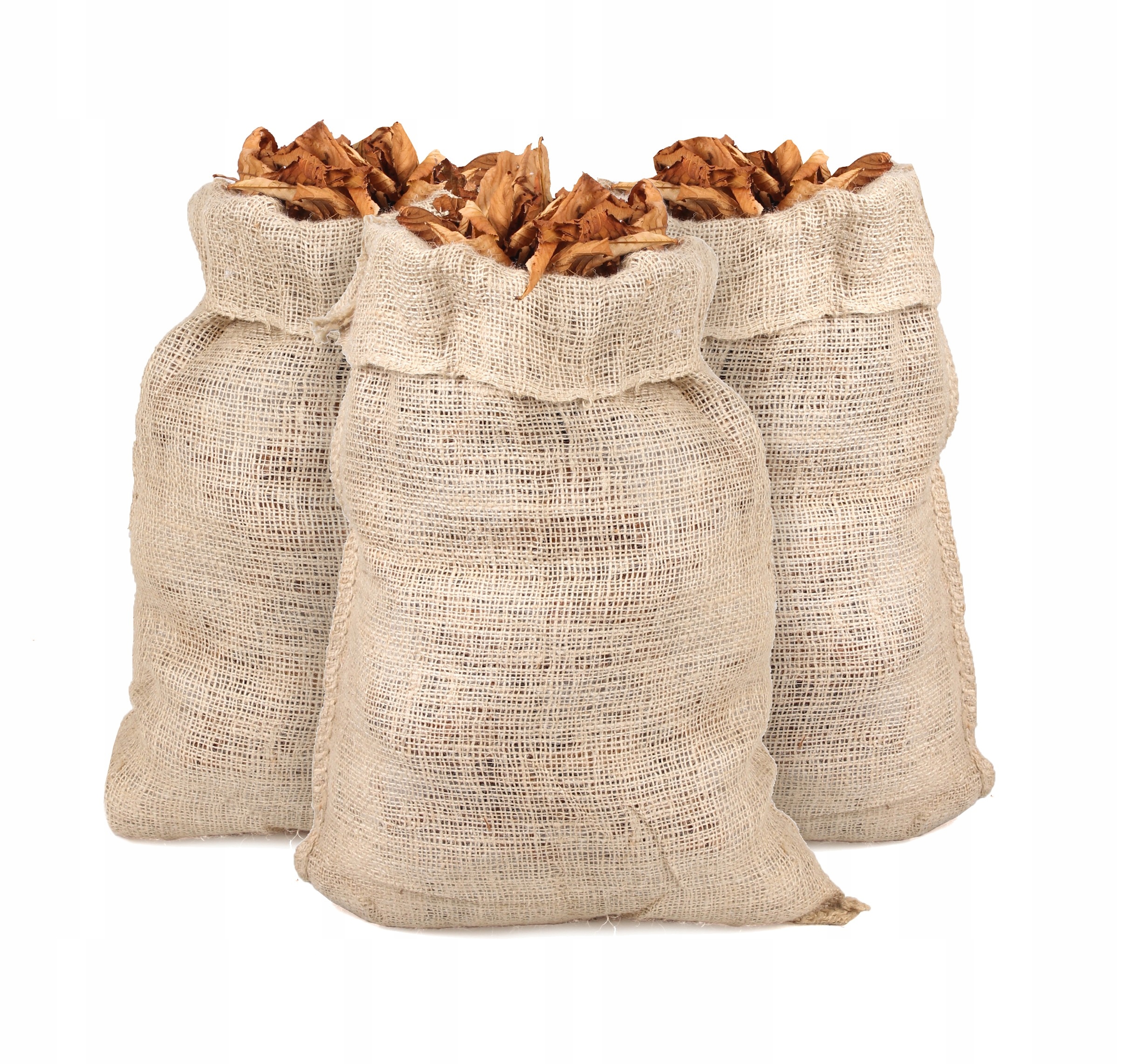 

3x Jutowy Worek Kompostowy Na Trawę Liście 45x95cm