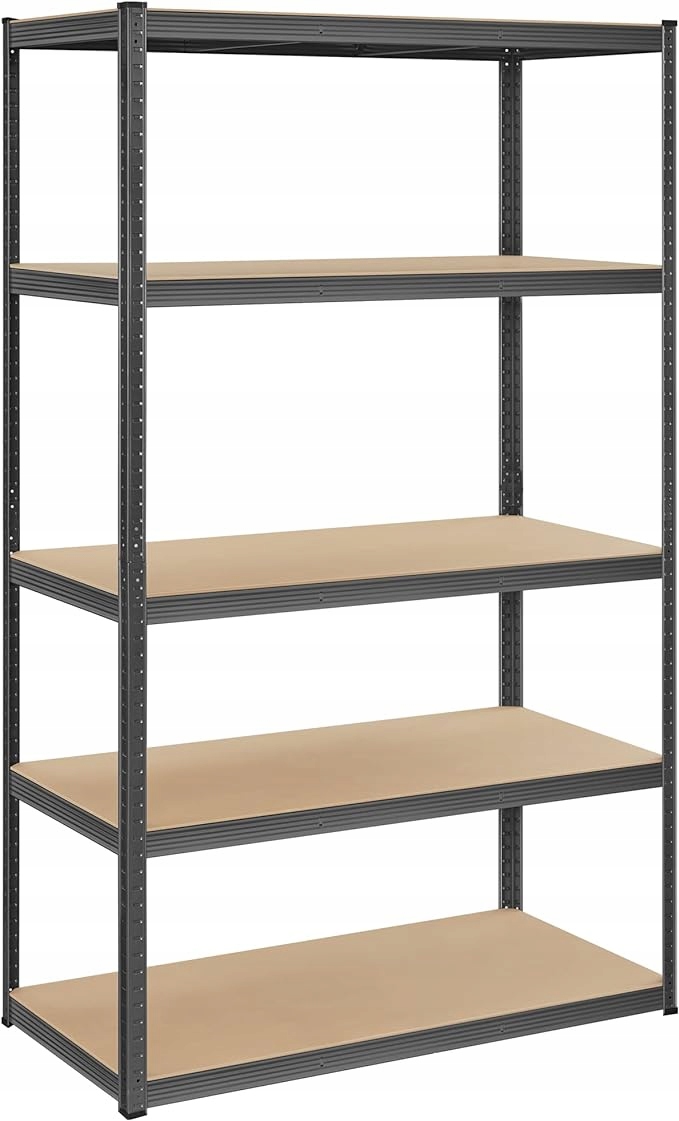 Kovový Úložný Regál Šedá Nosnosť 875 Kg Songmics 200 X 120 X 60 CM