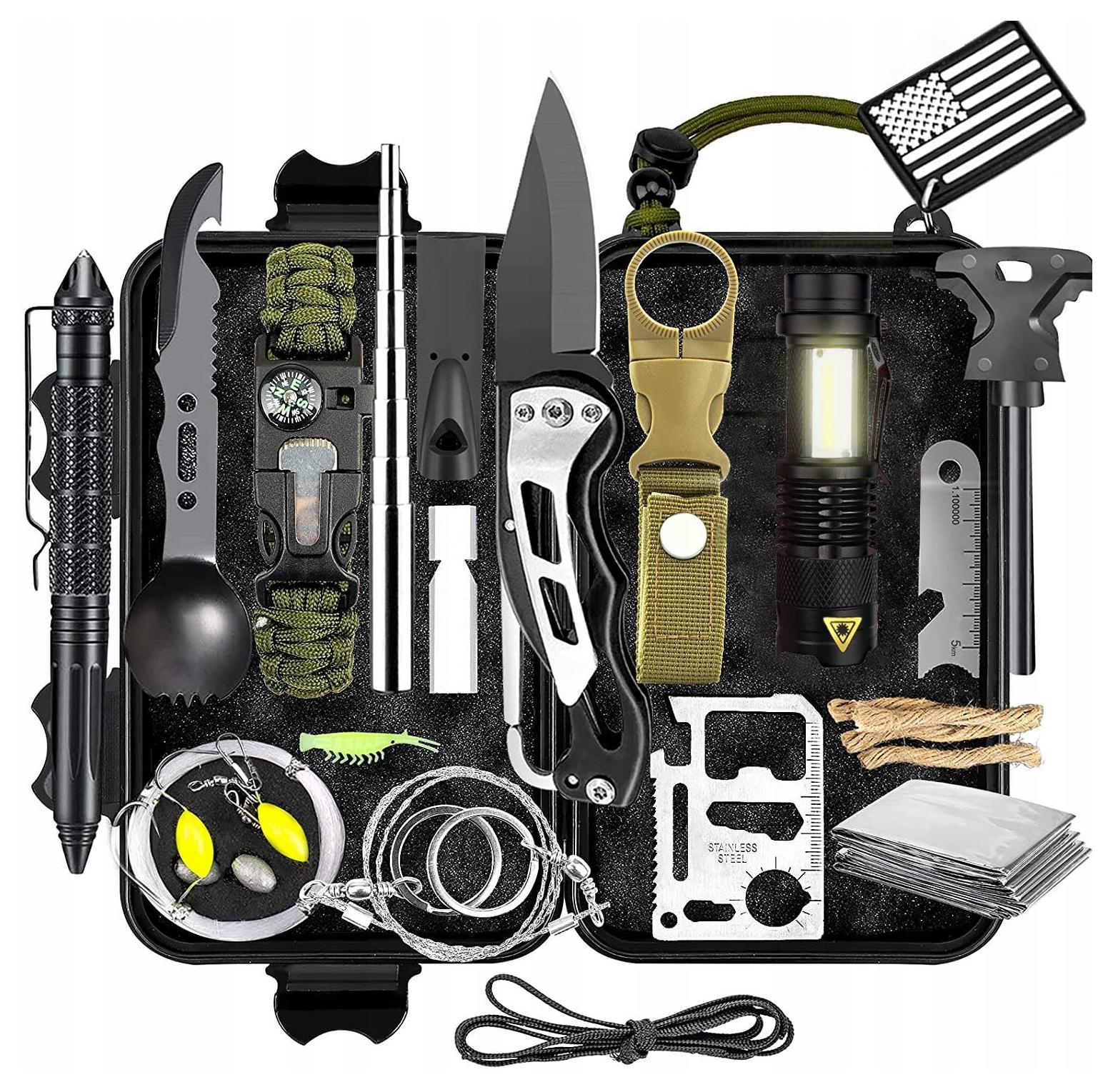 Duży Zestaw survival niezbędnik 44 funkcje ZS-77