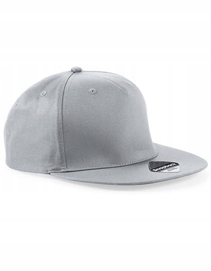 

szara czapka z prostym daszkiem Snapback Rapper