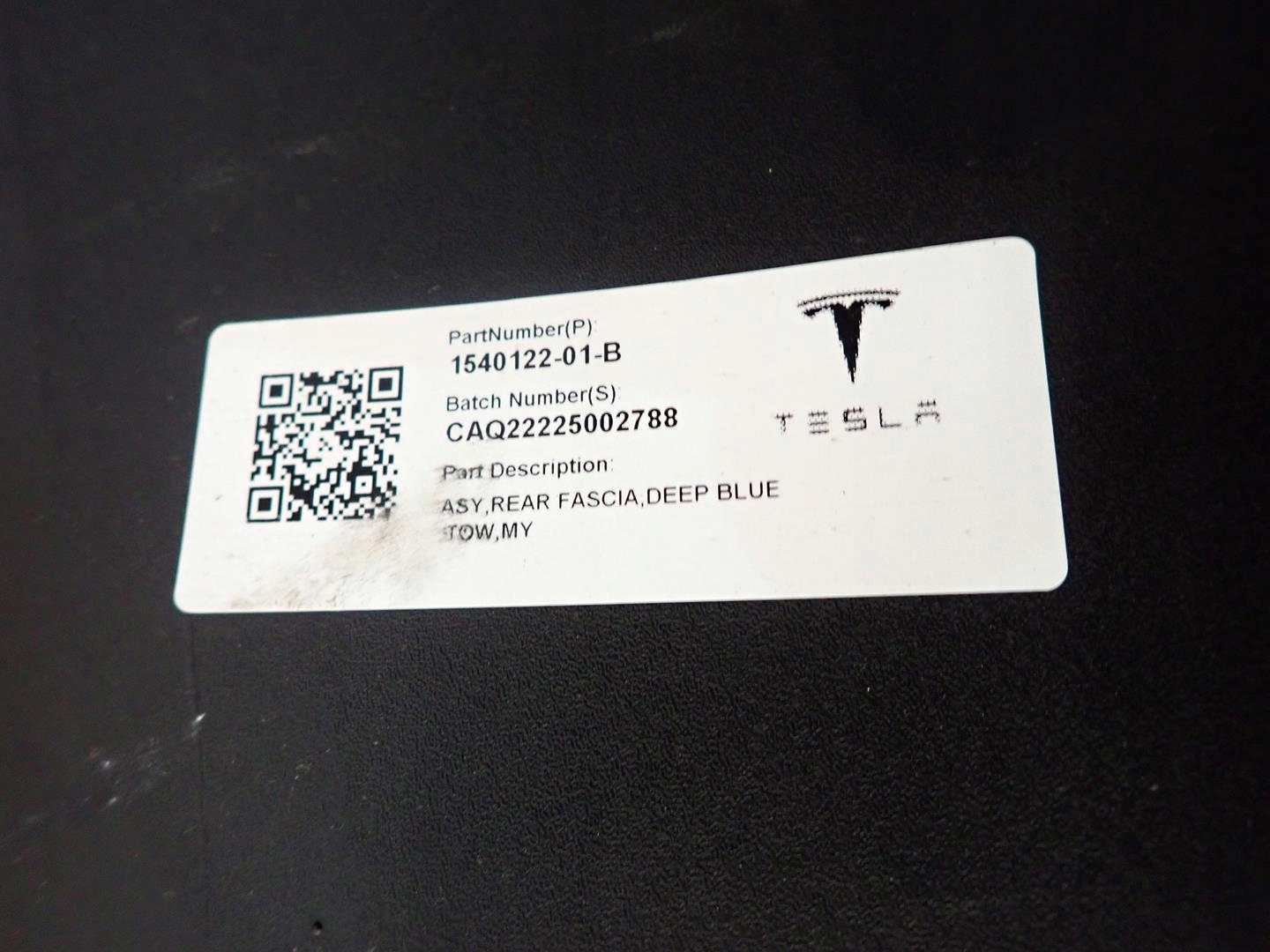 bumper rear part rear TESLA Y 2021- 1540122-01-B
