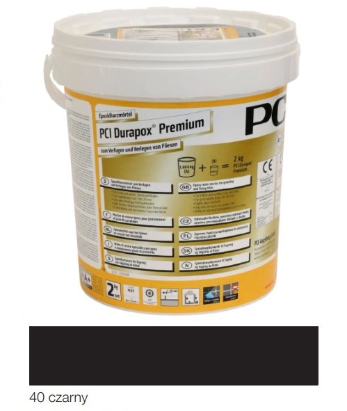 Pci Durapox Premium – epoxidová škárovacia hmota č. 40 čierna 2 kg