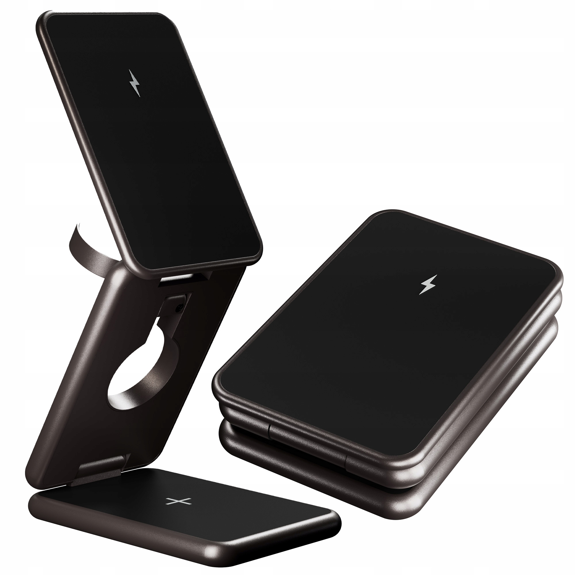 Indukční nabíječka 3v1, nabíjecí stanice pro iPhone, sluchátka a chytré hodinky