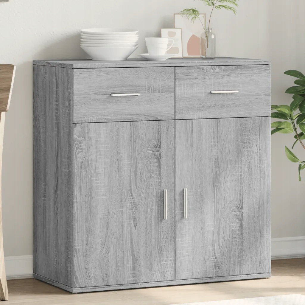 vidaXL Příborník šedý sonoma 79 x 38 x 80 cm kompozitní dřevo