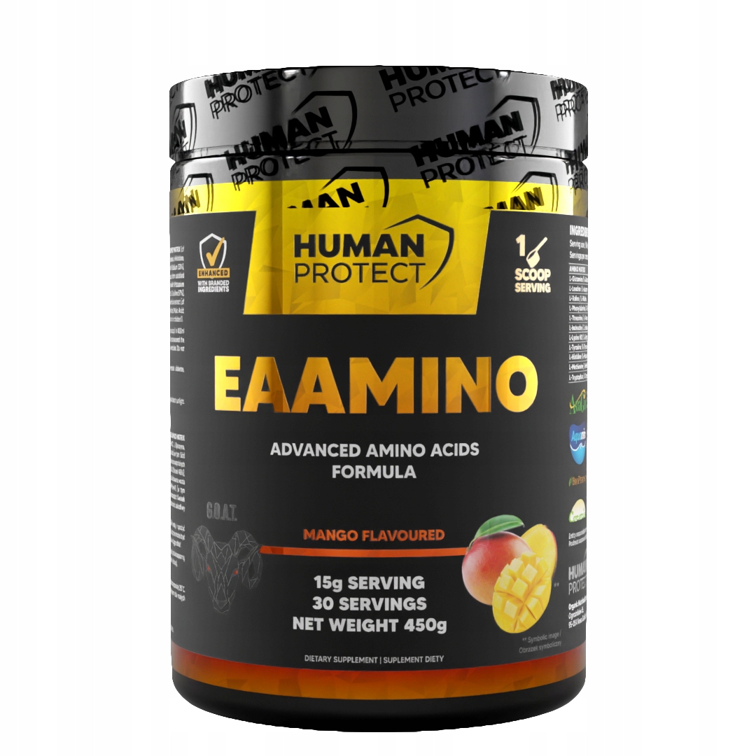 Proszek EAA EAAmino Human Protect 450 g mango