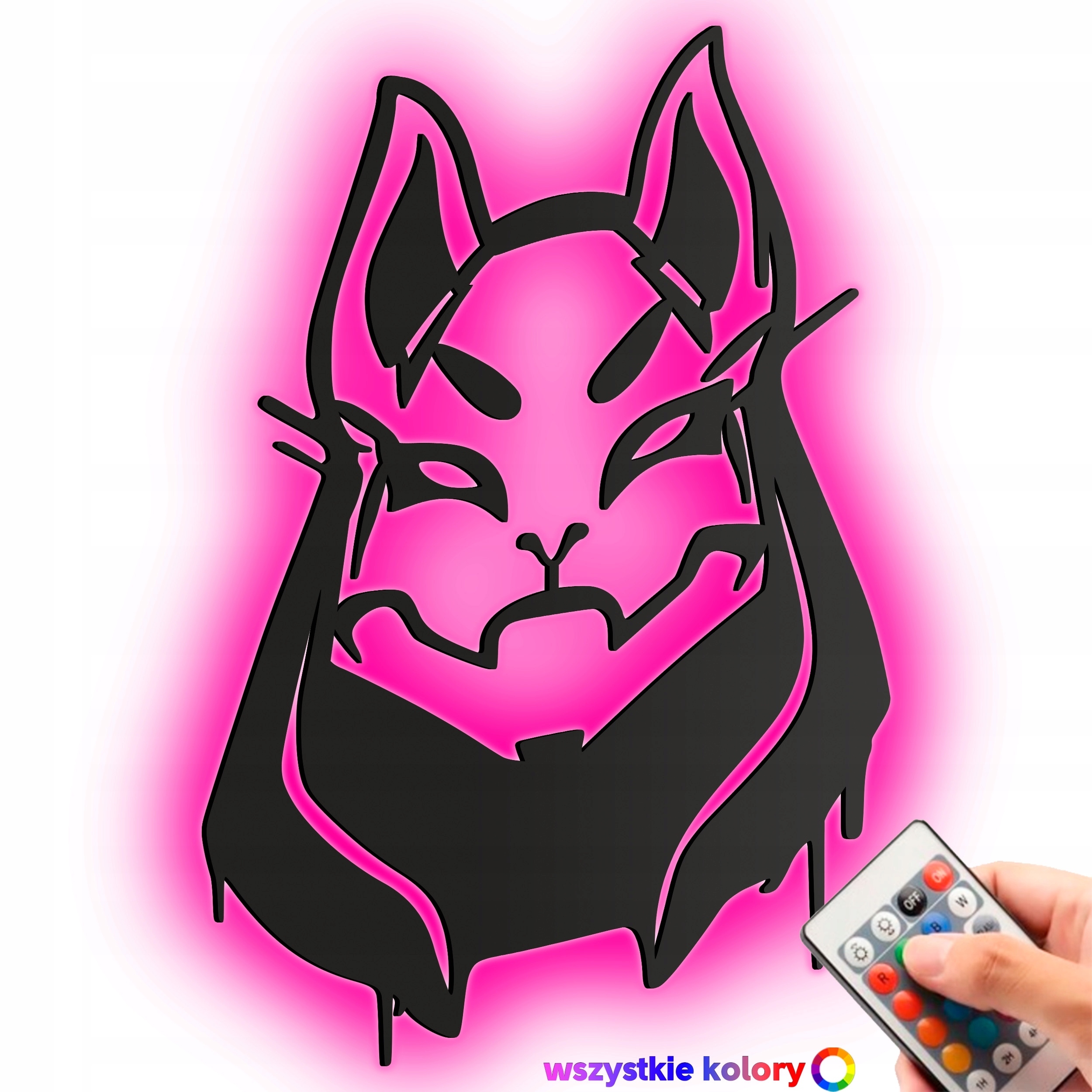 Dřevěný obraz Ronin Fortnite Nástěnná Dekorace Dárek Noční Lampa Led