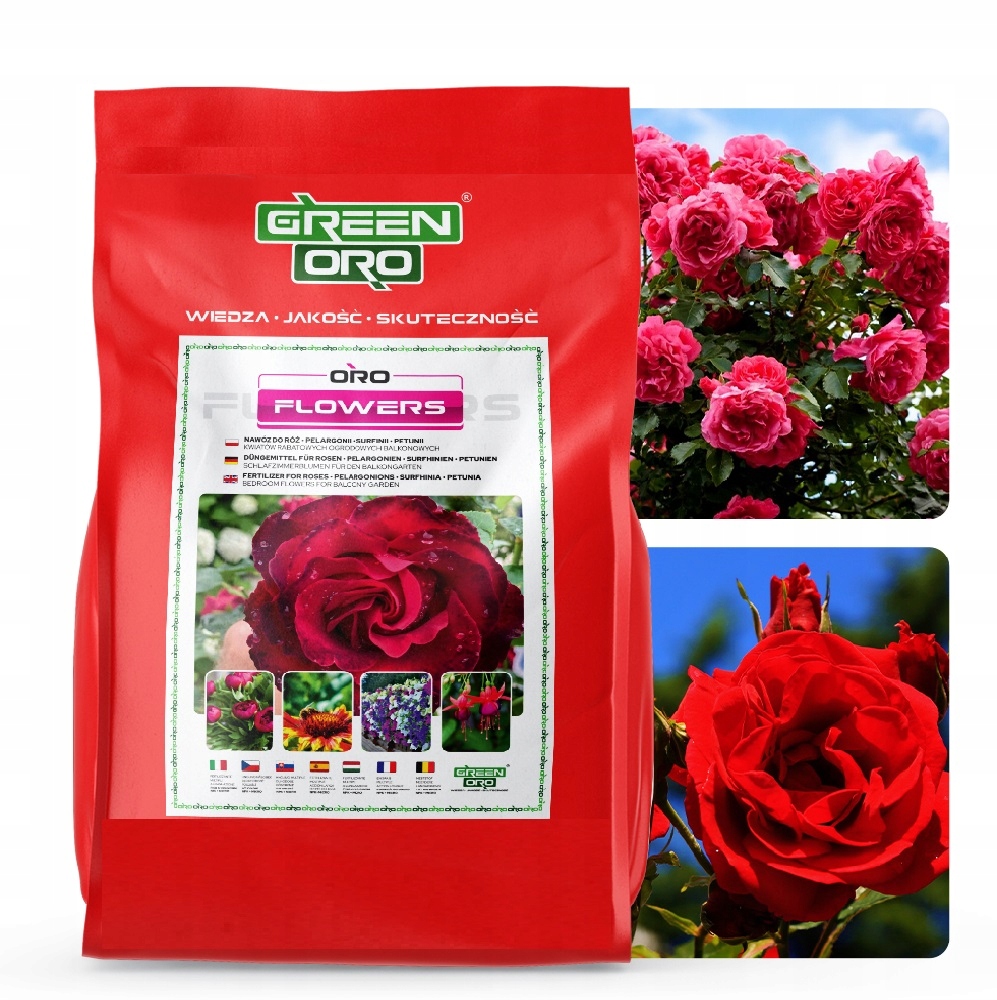 Nawóz do Róż Specjalistyczny Długo Działający 100 dni Oro Flowers 5kg