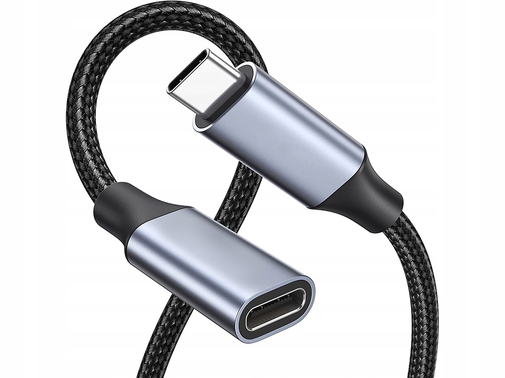 KABEL PRZEDŁUŻACZ PRZEDŁUŻKA USB-C ADAPTER OPLOT PRZEDŁUŻAJĄCY PRZEWÓD 2m Waga produktu z opakowaniem jednostkowym 0.074 kg