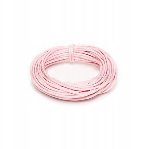 Griffin Waxed Cotton Cord sznurek 1mm 5m Lt.Pink