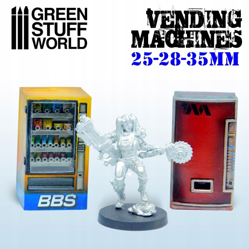 Resin Vending Machines automaty do sprzedaży 2 szt Wydawca Green stuff world