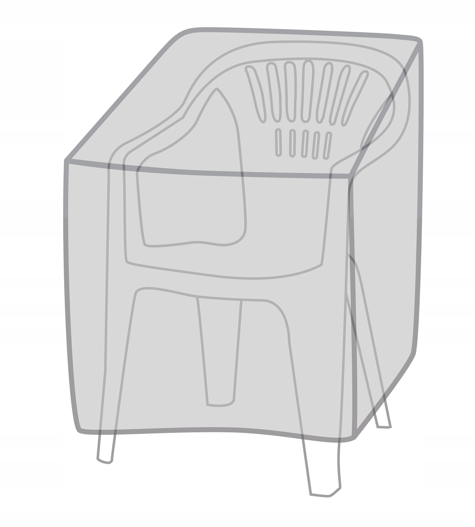 Kryt pre záhradnú stoličku plachta 68 x 105 cm