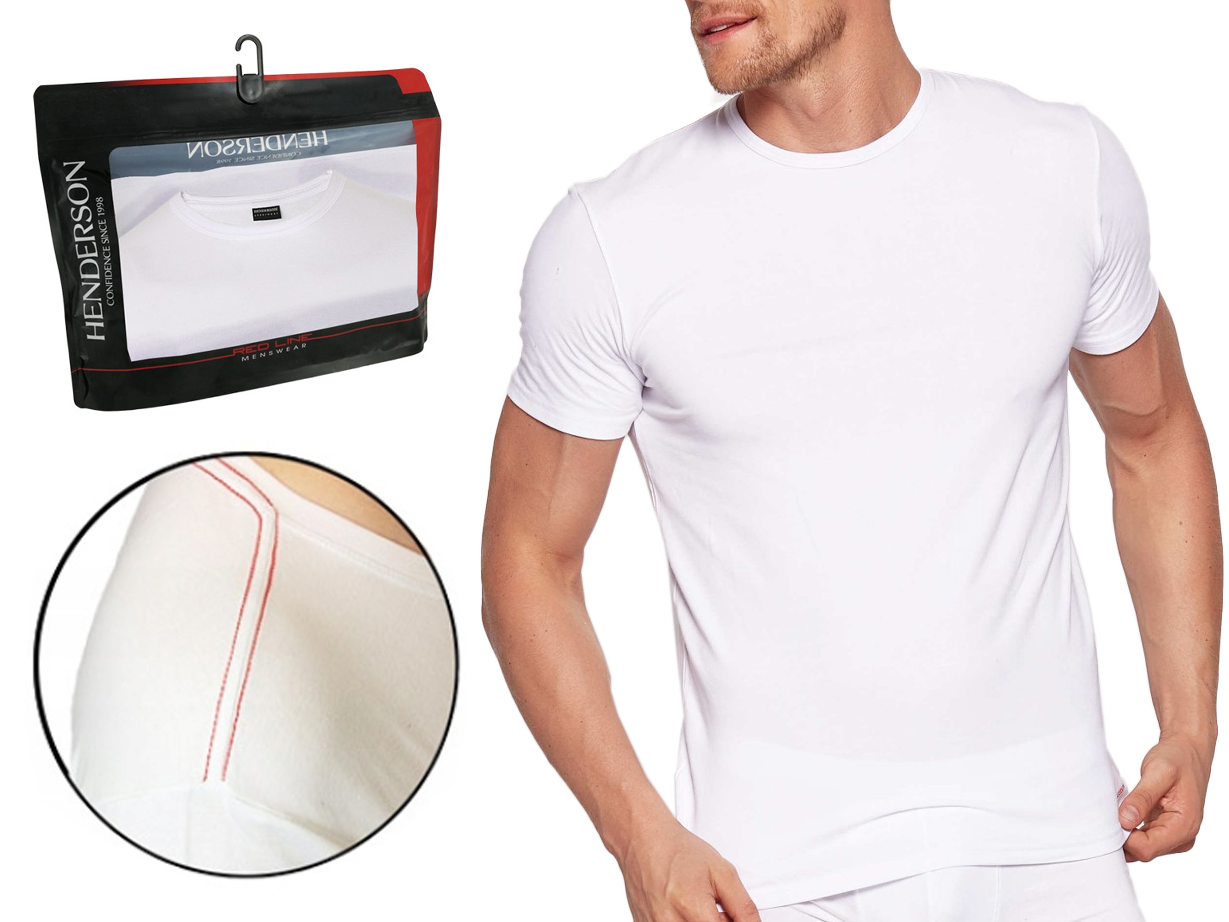 

Koszulka T-Shirt K3 Henderson Red Line biały XXL