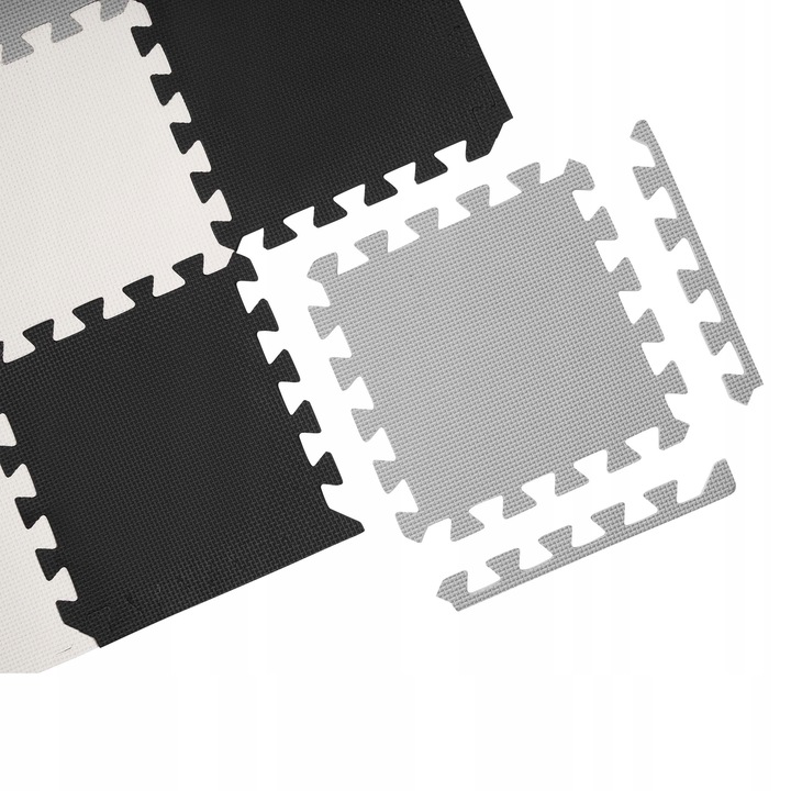MATA PIANKOWA 120 x120 cm PUZZLE PIANKOWE 4 szt Z Kolekcja Mata Piankowa do ćwiczeń Puzzle podłogę