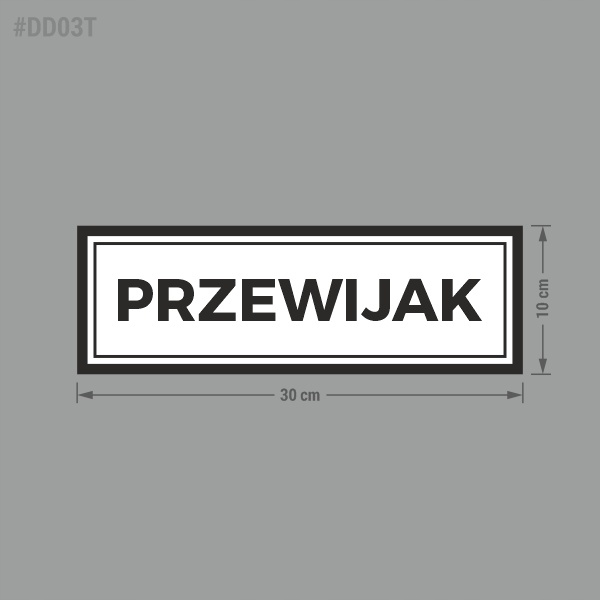 Przewijak - naklejka 10x30 EAN (GTIN) 5904996051853