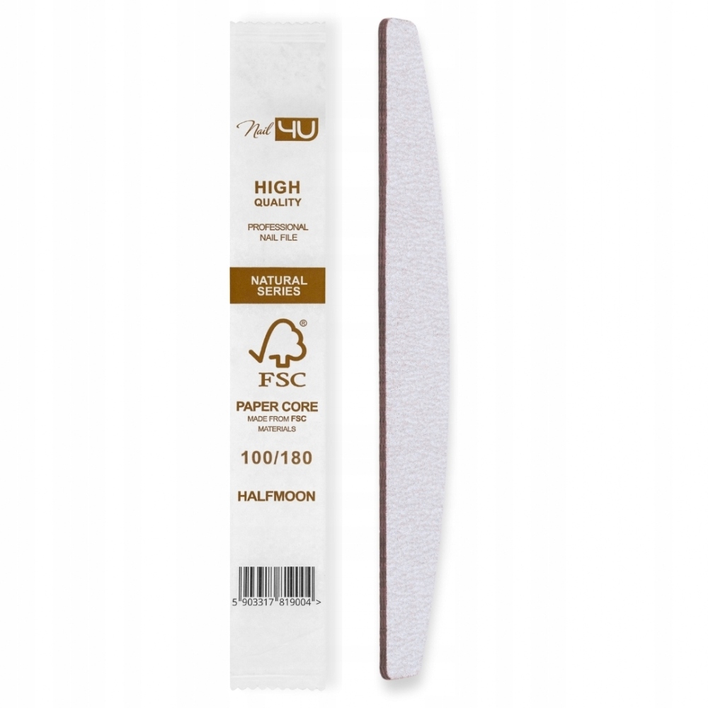 Pilníky Loďka 100/180 100 Ks Na Jedno Použití Slim Natural Fsc Manikúra