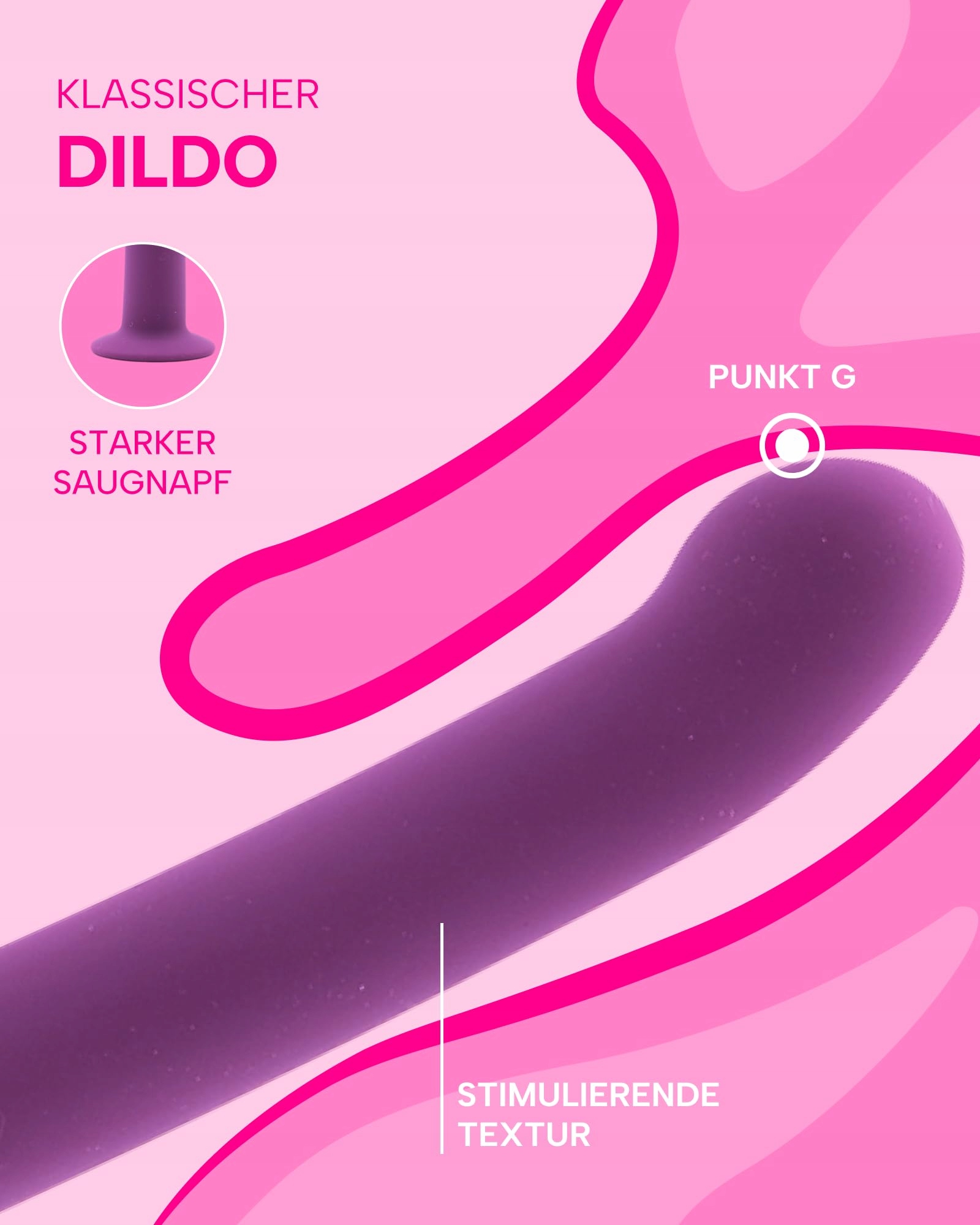 MYSECRETCASE Dildo Analny 15cm Realistyczny Dla Kobiet i Mężczyzn Fioletowy — miniatura 2