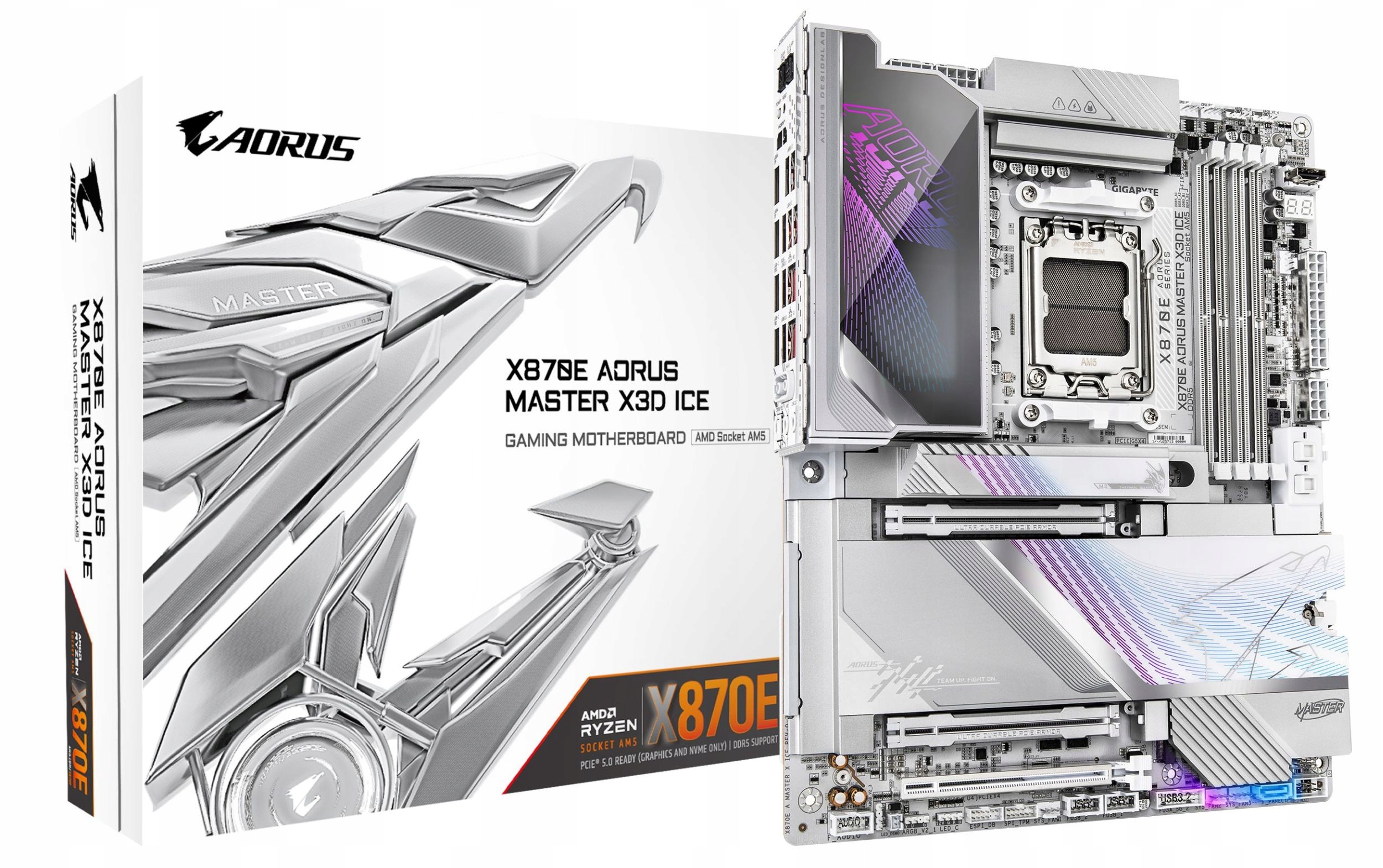 Gigabyte X870E Aorus Master X3D Ice/ AM5/ Atx X870E A Master X Ice