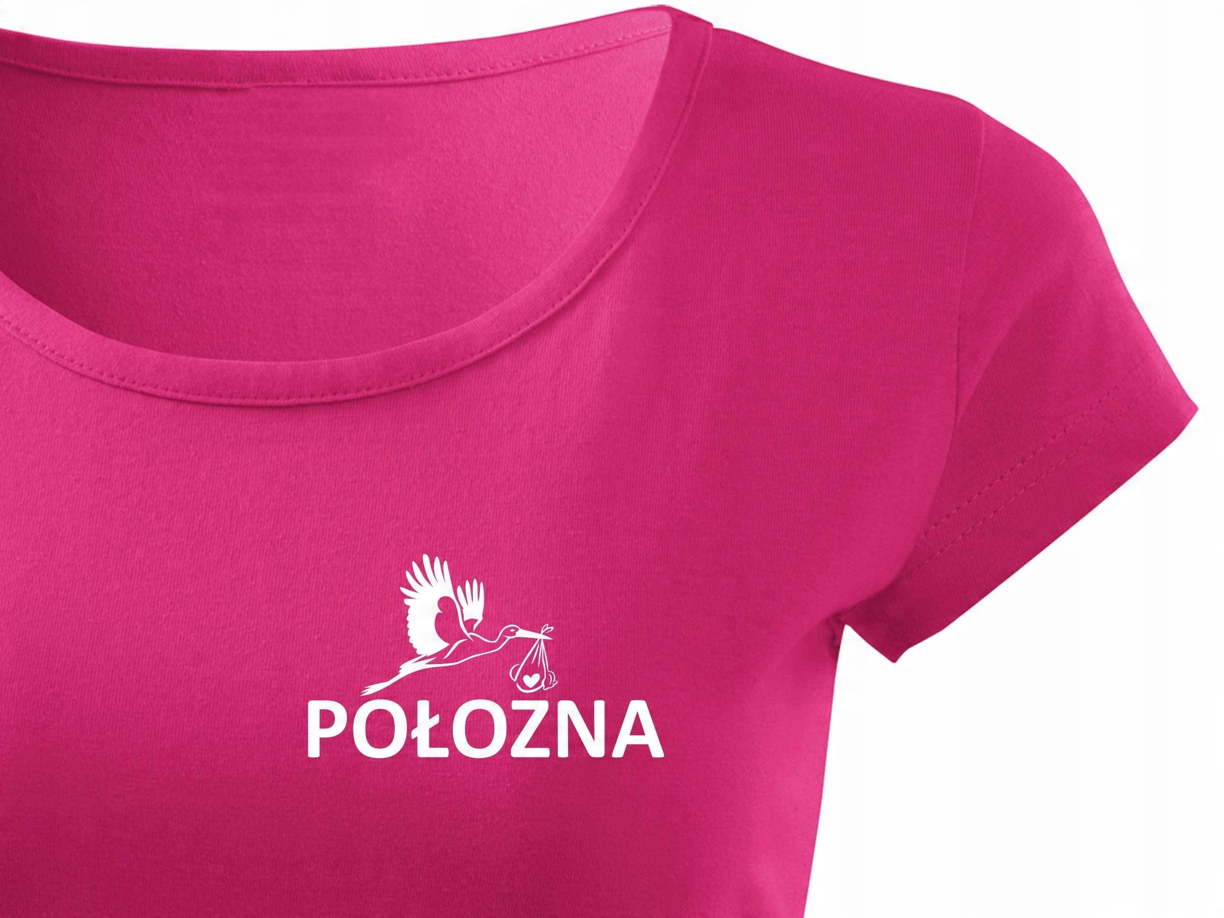 

Podkoszulek bawełniany medyczny nadruk Położna
