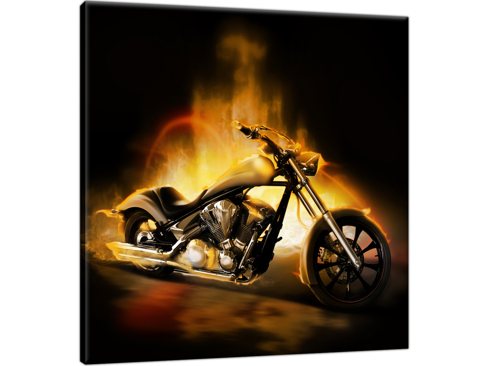 

Motor Motocykl Ognisty 50x50 Obraz na płótnie