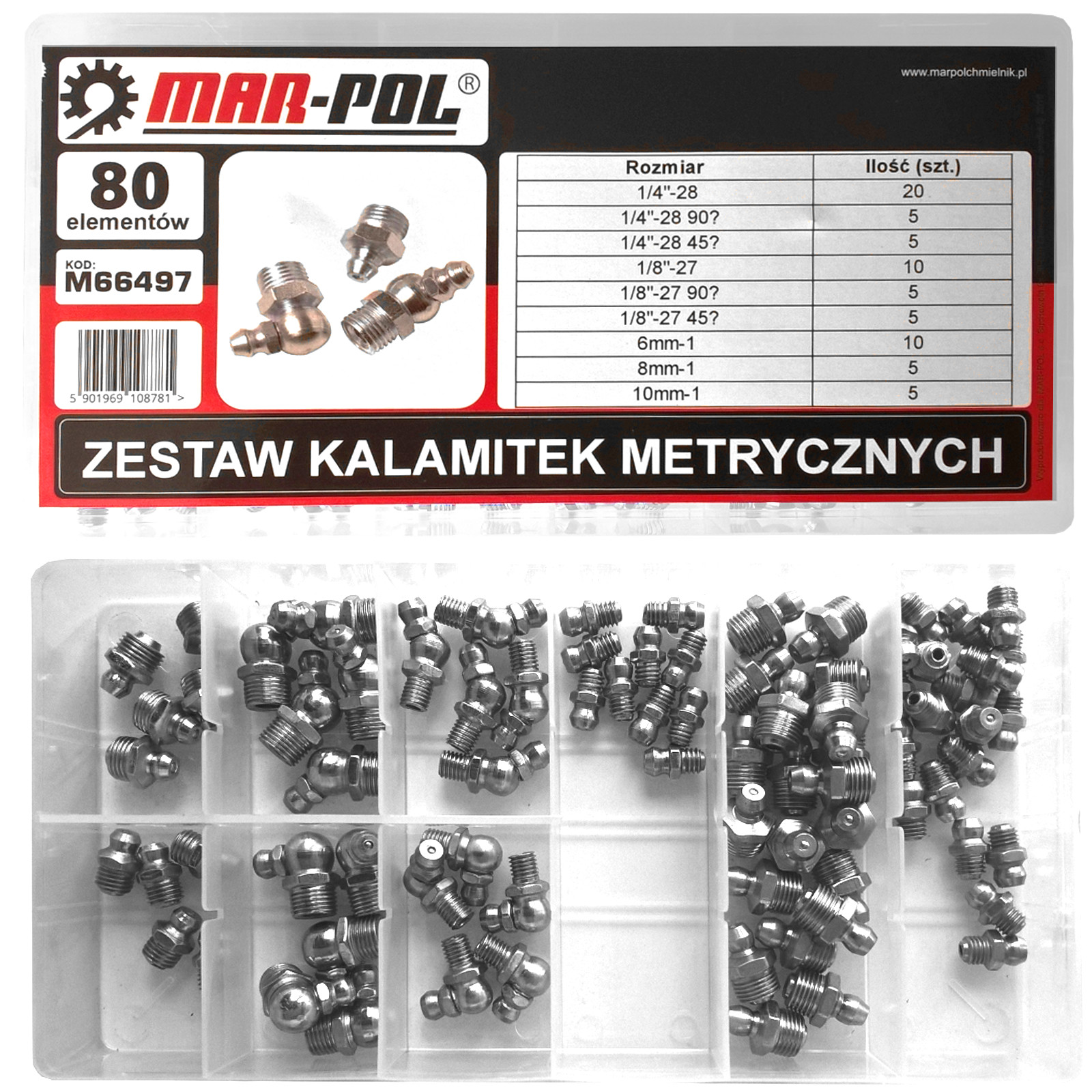 Kalamitki Metryczne Zestaw Kalamitek Smarownicy