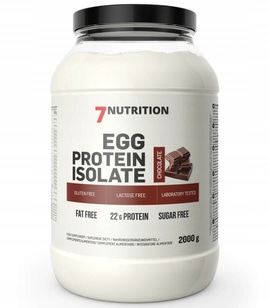 7NUTRITION Egg Protein Isolate Proteinový Izolát Vajec Bez Laktózy 2 kg Čokoláda
