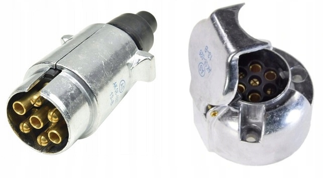 

Wtyczka+gniazdo Metalowe 7PIN Przyczepy Przyczepki