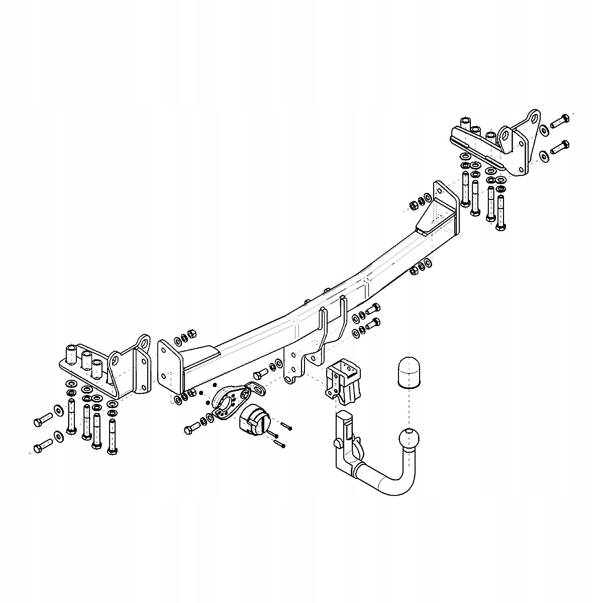 Hak Wypinany do Land Rover Range Rover 2 L551 II SUV od 18 MODUŁ 13 PIN Producent Steinhof