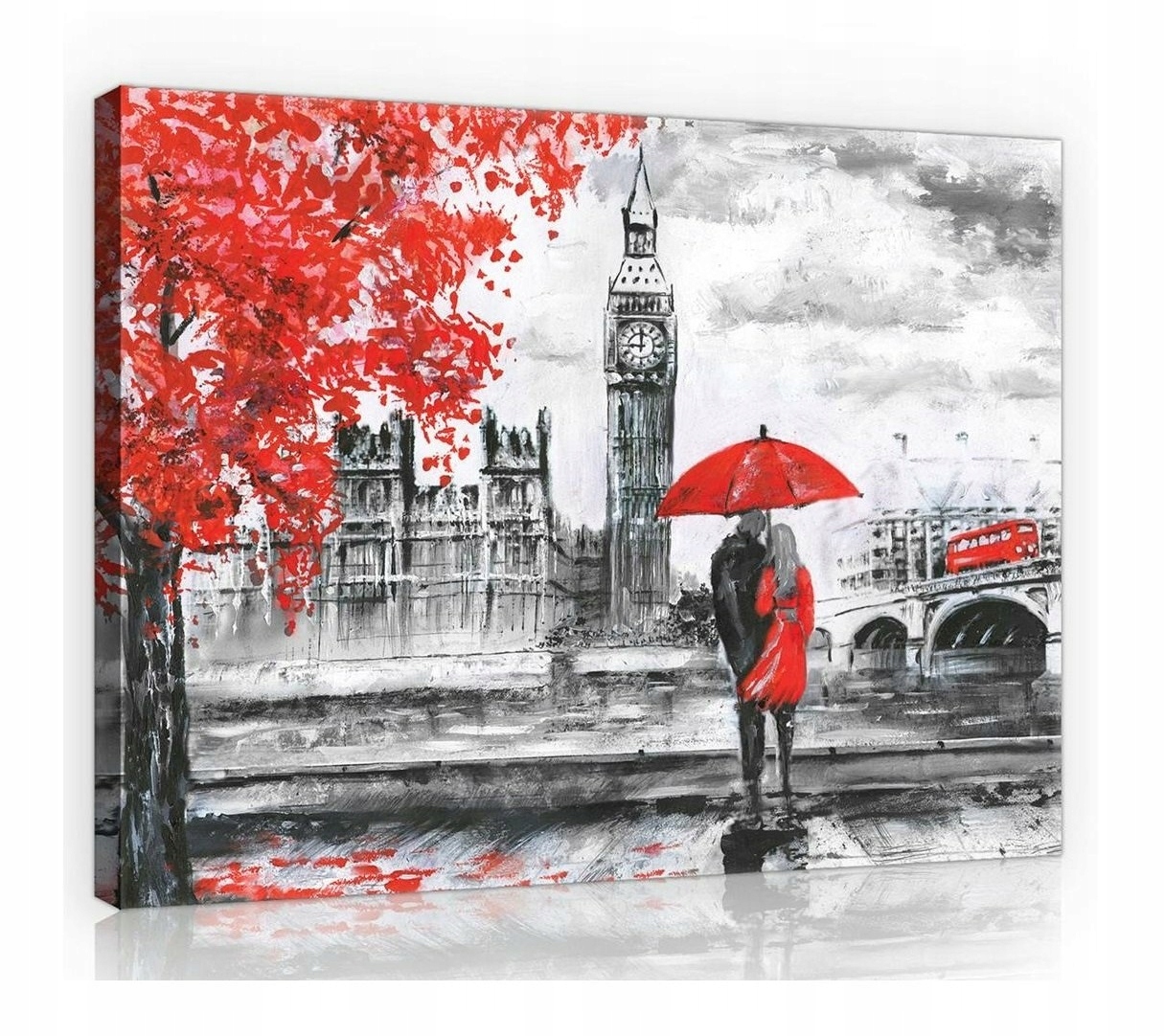 Obraz Londýn Akvarel Moderní Na Plátně Stěna Ložnice Obývací Pokoj 100x70