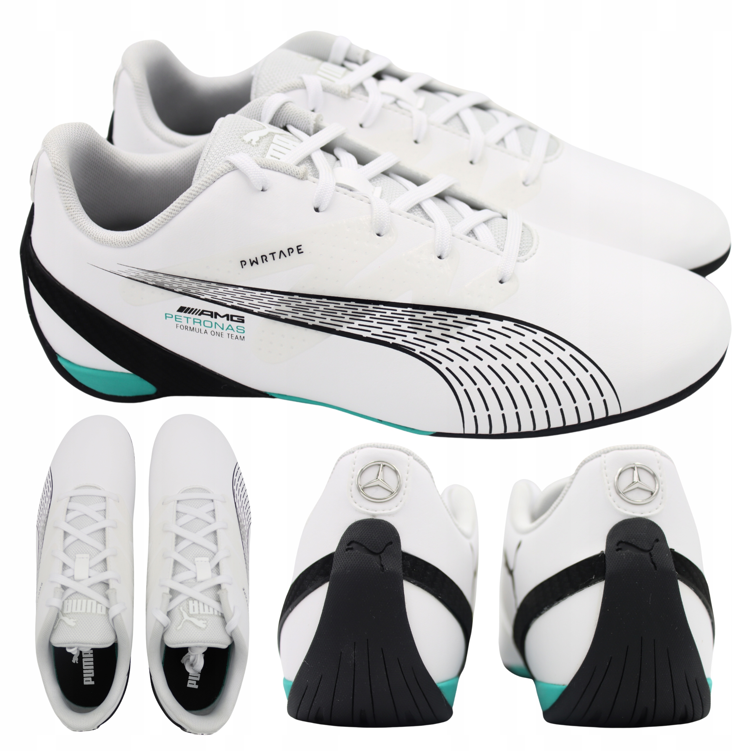 Pánské Pohodlné Bílé Sportovní Boty Puma MAPF1 Carbon Cat 307542 01 vel. 38