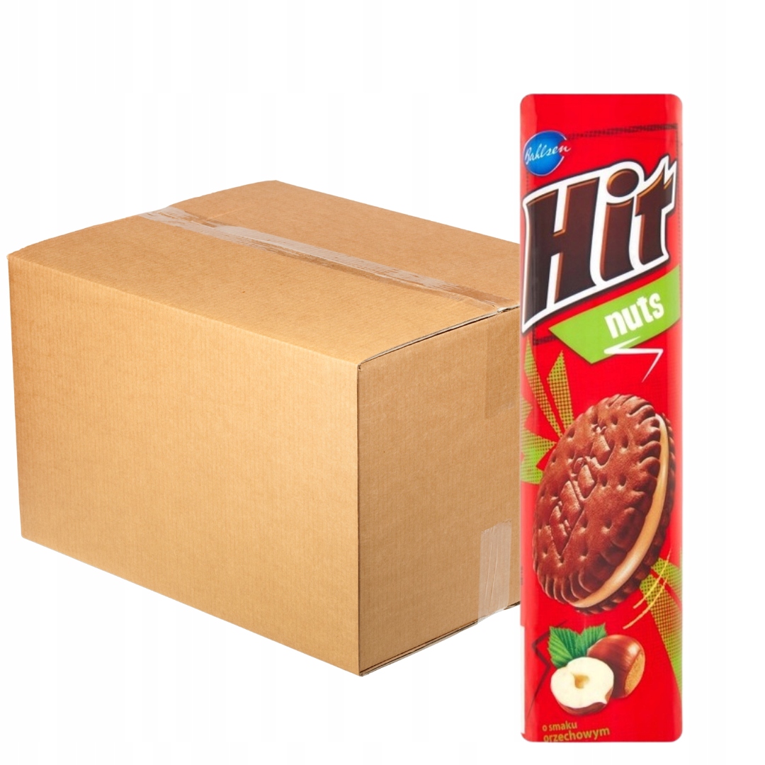 Levně Sušenky s oříškovou příchutí 220 g x 24 kusů